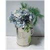Image 1 : VINTAGE STYLE METAL ICE BUCKET WITH NEW BLUE