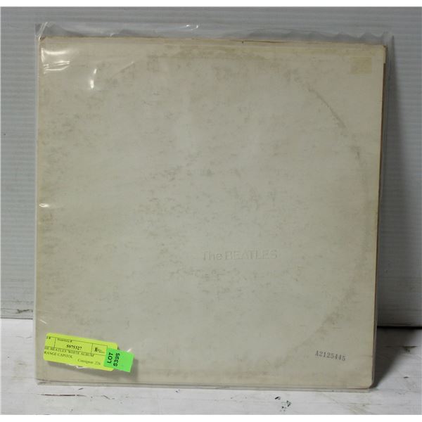 THE BEATLES 'WHITE ALBUM' ORANGE CAPITOL