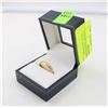 Image 1 : GOLD PLATED WEDDING RING WITH SMALL DIAMONDS -