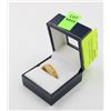 Image 1 : GOLD PLATED WEDDING RING WITH SMALL DIAMONDS -