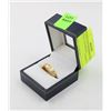 Image 1 : GOLD PLATED WEDDING RING WITH SMALL DIAMONDS -
