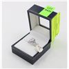 Image 1 : SILVER WEDDING ENGAGEMENT RING WITH CUBIC