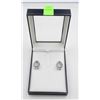 Image 1 : SILVER CLIP ON EARRINGS WITH CUBIC
