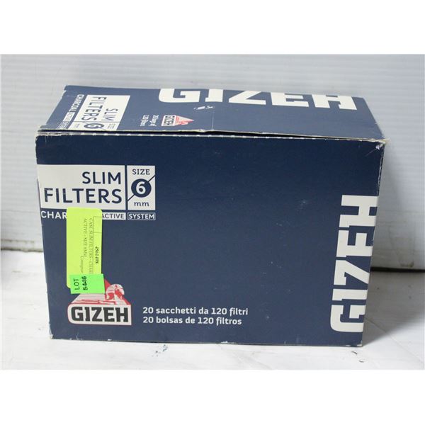CASE SLIM FILTERS - CHARCOAL ACTIVE - SIZE 6MM