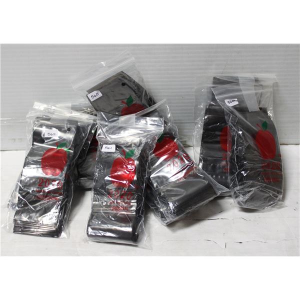 BOX OF 100 BLACK 2" X 2" BAGS