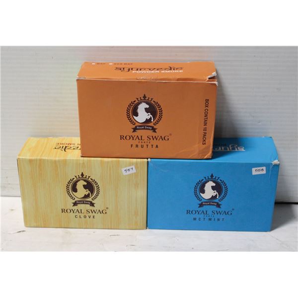 AYURVEDIC ROYAL SWAG HERB SMOKES - FRUIT, MINT,