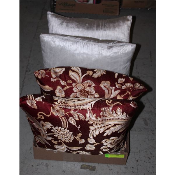 DECORATIVE THROW PILLOWS SET OF 4