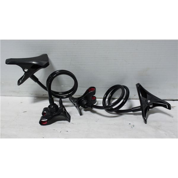 TABLE CLAMP ADJUSTABLE PHONE HOLDERS (2)