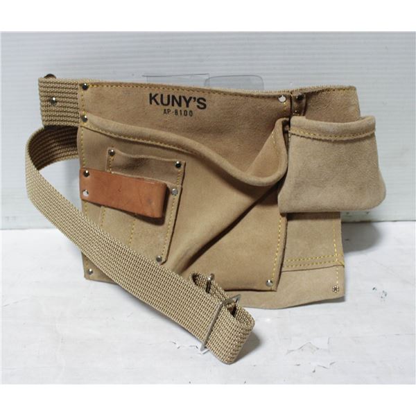 KUNY'S SUEDE TOOL BELT- NEW