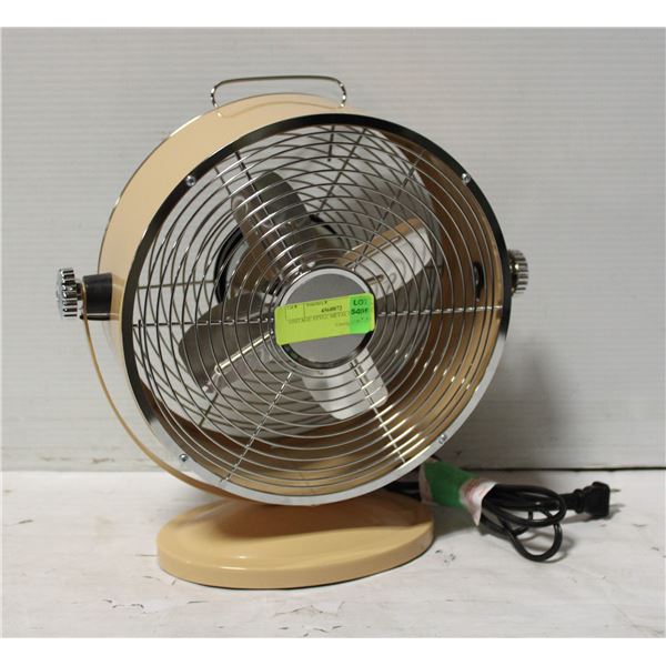 VINTAGE STYLE METAL DESK FAN