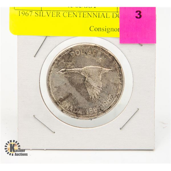 1967 SILVER CENTENNIAL DOLLAR