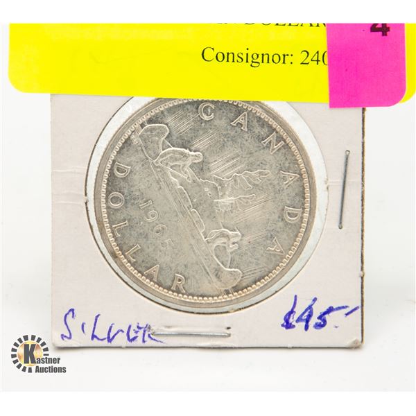 1965 SILVER CANADIAN DOLLAR