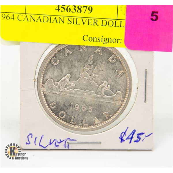 1964 CANADIAN SILVER DOLLAR