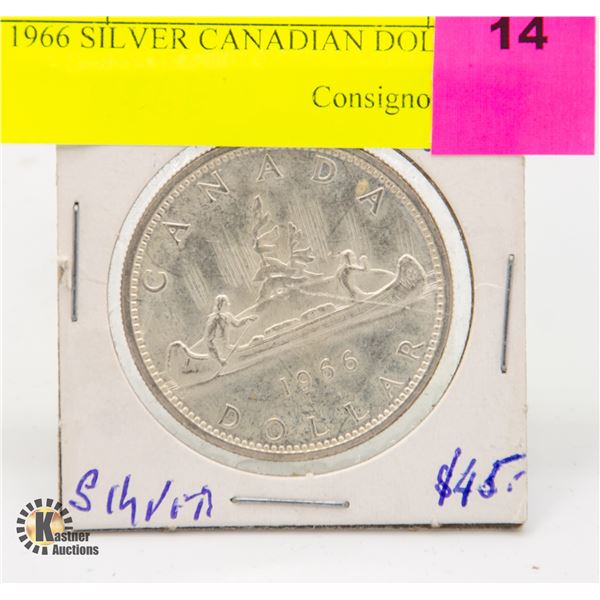 1966 SILVER CANADIAN DOLLAR
