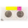 Image 1 : 1974 & 1976 SILVER JFK HALF DOLLARS