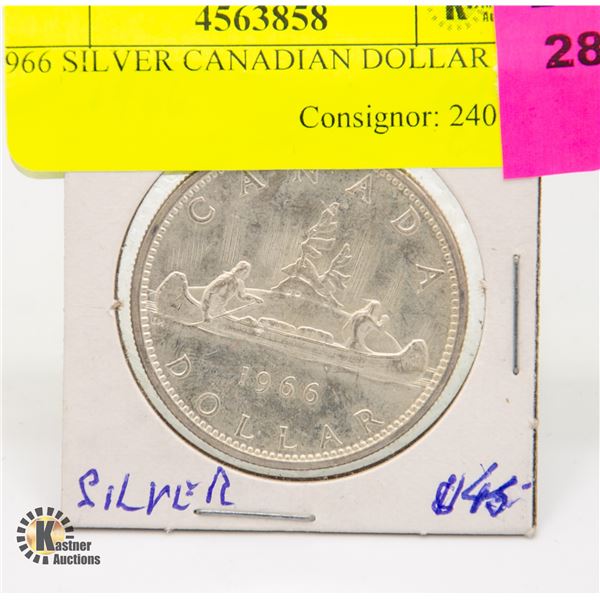 1966 SILVER CANADIAN DOLLAR