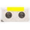 Image 1 : LOT OF 2 1969 CANADIAN HALF DOLLARS
