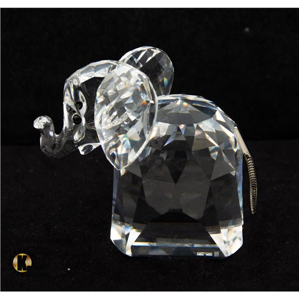 GENUINE SWAROVSKI CRYSTAL ELEPHANT WITH