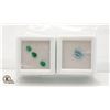 Image 1 : LOT OF NATURAL EMERALD & AQUAMARINE GEMSTONES