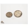 Image 2 : LOT OF 2 WWII SILVER USA PHILIPPINES COINS