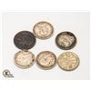 Image 1 : 5 OLD VARIOUS SILVER GREAT BRITAIN COINS
