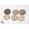 Image 2 : 5 OLD VARIOUS SILVER GREAT BRITAIN COINS