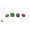 Image 1 : 41.5 CTS TOTAL EMERALD/SAPPHIRE & RUBY GEMSTONES