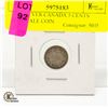 Image 1 : 1911 SILVER CANADA 5 CENTS FISHSCALE COIN