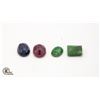 Image 1 : 54.1 CTS TOTAL EMERALD/SAPPHIRE & RUBY GEMSTONES