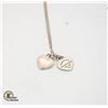 Image 1 : .925 SILVER TIFFANY CO. NECKLACE W/2 HEARTS