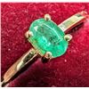 Image 1 : BZ1998-84A 10K 1.5G EMERALD 0.5CT RING