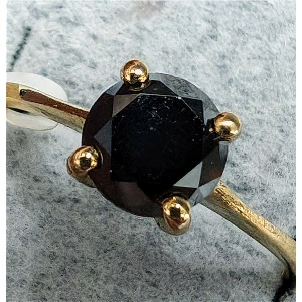 BZ1998-80A 10K 1.63G BLACK DIAMOND 1.06CT RING