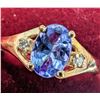 Image 1 : BZ1998-52A 10K 1.6G TANZANITE DIAMOND RING
