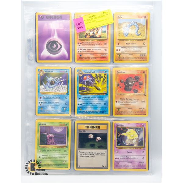 54 EARLY 1995, 96, 98 POKEMON COLLECTORS CARDS