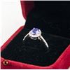 Image 2 : #698-0.85 CT VIOLET BLUE TANZANITE OVAL IN