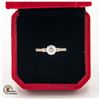 Image 1 : #692-14 KT WHITE GOLD WITH ROUND CUT