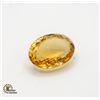 Image 1 : 121.96 CTS NATURAL OVAL CUT CITRINE GEM COA $2920