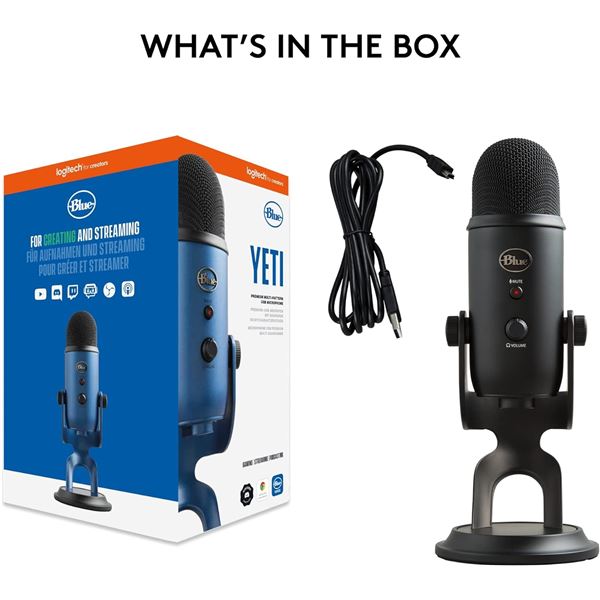 BRAND NEW LOGITECH BLUE YETI PREMIUM MULTI-PATTERN
