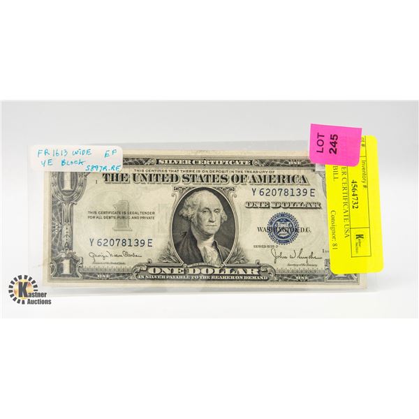 1935 SILVER CERTIFICATE USA DOLLAR BILL