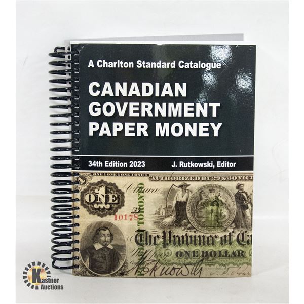 2023 CHARLTON CANADA PAPER MONEY CATALOGUE, NEW