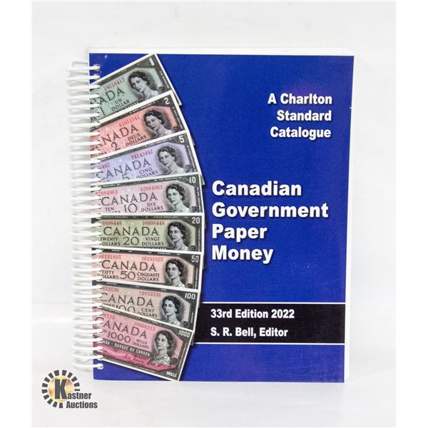 2022 CHARLTON CANADA PAPER MONEY CATALOGUE, NEW