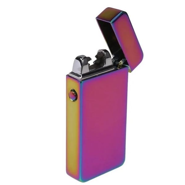 NEW USB RECHARGEABLE MULTICOLORED METALLIC LIGHTER