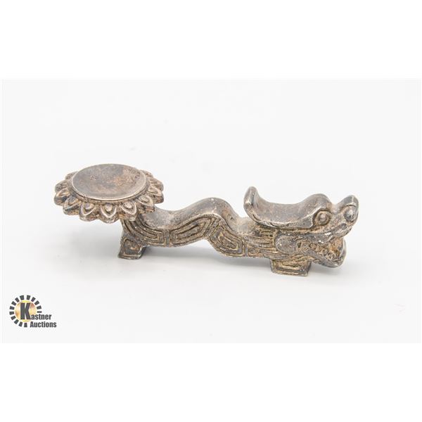 ANTIQUE CHINESE DRAGON CHOPSTICK HOLDER / REST