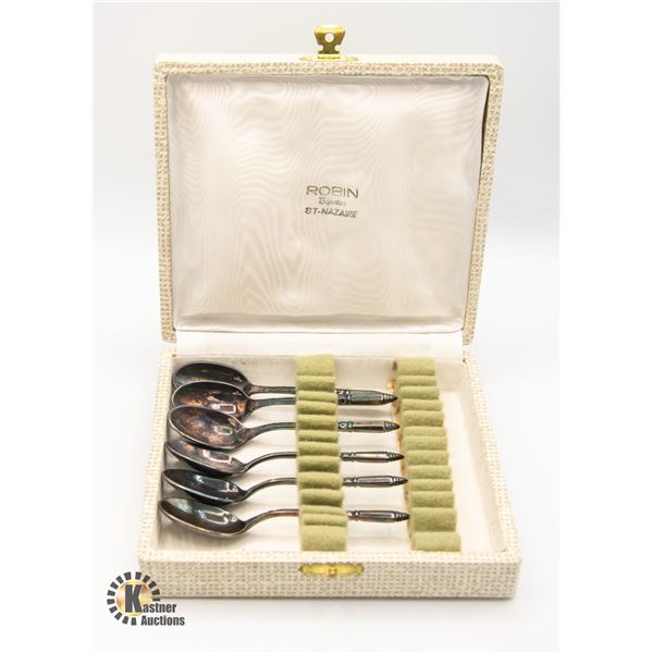 GUILDE DES ORFEVRES 6 TEA SPOON SET IN ORIGINAL