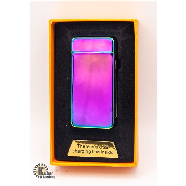 NEW RAINBOW METALLIC USBCHARGED PLASMA ARC LIGHTER