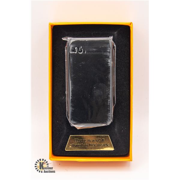 NEW BLACK METAL USB CHARGED PLASMA ARC LIGHTER