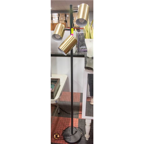 MODERN METAL FLOOR LAMP H-63.75"
