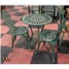 Image 1 : HOLLOW CAST PATIO TABLE (H-26.75") WITH 2 CHAIRS