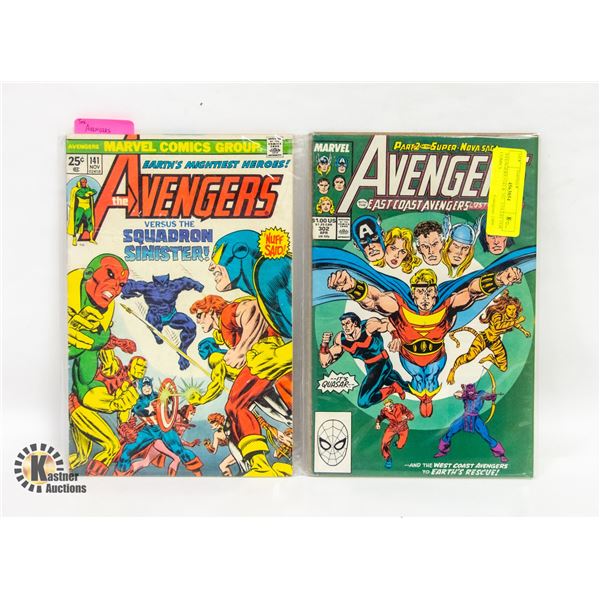 AVENGERS #141 & 302 COMICS