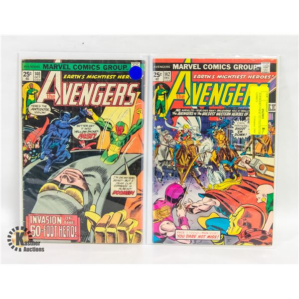 AVENGERS #140 & 142 COMICS